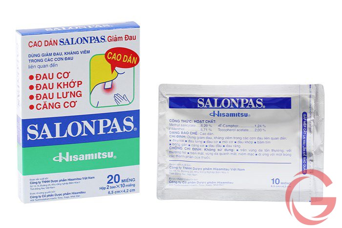 Miếng dán đau lưng Salonpas
